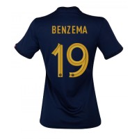 Frankrike Karim Benzema #19 Fotballklær Hjemmedrakt Dame VM 2022 Kortermet